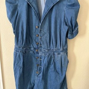 Denim romper